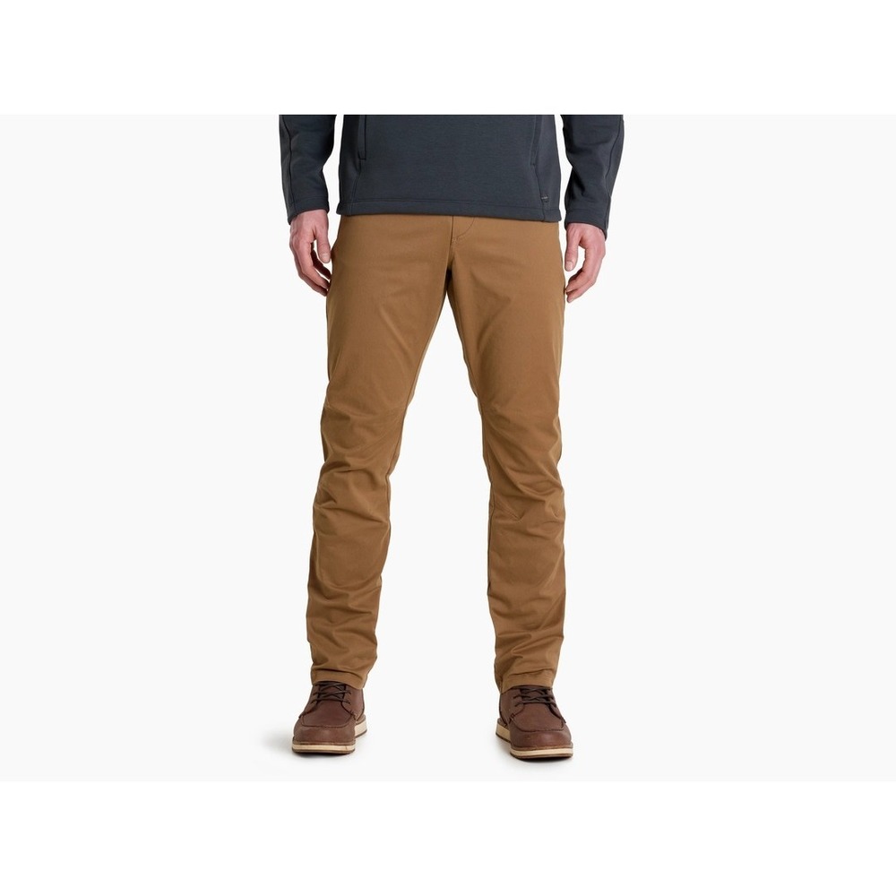 NWOT Kuhl Rydr Lite Klassik Fit Eurotwill Stretch Pants Brown Grain Men's 34x32